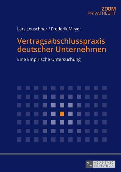 Produktbild: Vertragsabschlusspraxis deutscher Unternehmen