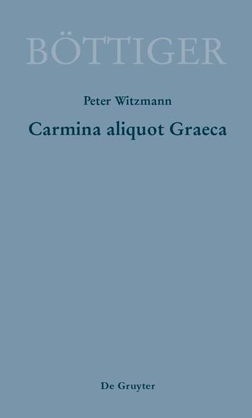 Produktbild: Carmina aliquot Graeca