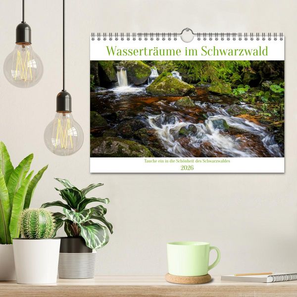 Produktbild: Wassertr&auml;ume im Schwarzwald (Wandkalender 2026 DIN A4 quer), CALVENDO Monatskalender