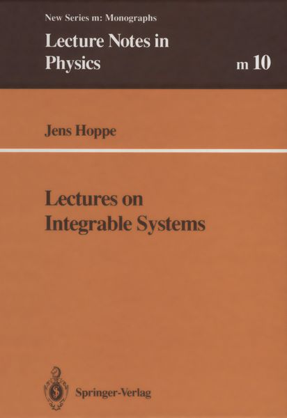 Produktbild: Lectures on Integrable Systems