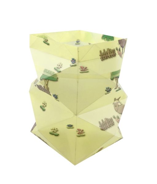 Produktbild: URSUS Faltbl&auml;tter Faltbl&auml;tter Transparent Comic Blue, 15 x 15 cm, 50 Blatt