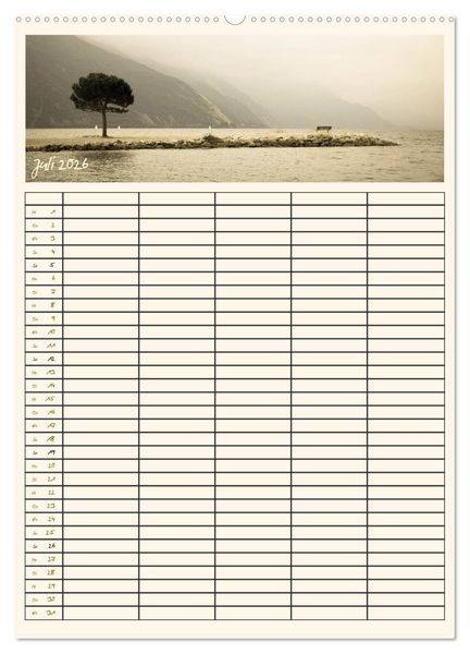 Produktbild: Der Gardasee im Norden - Familienplaner 2026 (Wandkalender 2026 DIN A2 hoch), CALVENDO Monatskalender