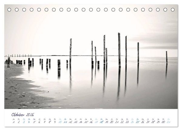 Produktbild: Meeresbilder - Nordsee-Impressionen (Tischkalender 2026 DIN A5 quer), CALVENDO Monatskalender
