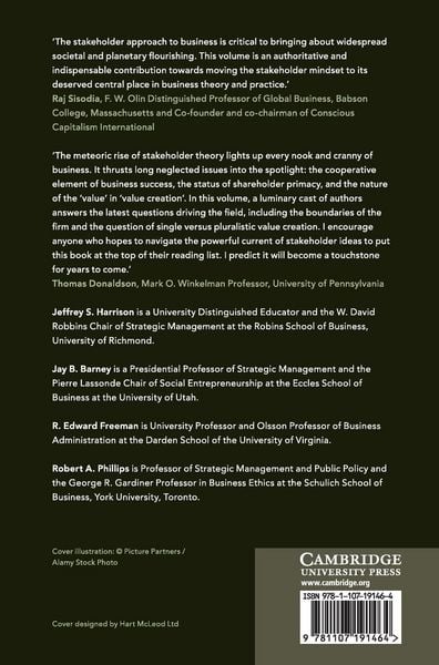Produktbild: The Cambridge Handbook of Stakeholder Theory