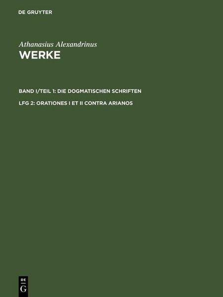 Produktbild: Orationes I et II contra Arianos