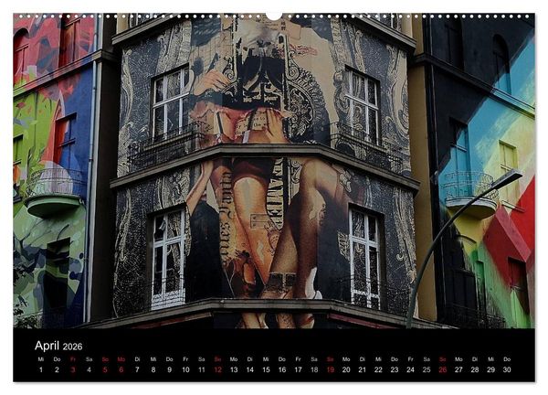 Produktbild: Urbane Kunst - Streetart 2026 (hochwertiger Premium Wandkalender 2026 DIN A2 quer), Kunstdruck in Hochglanz