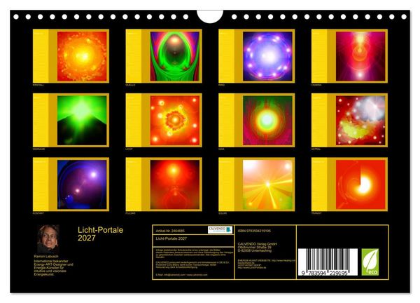 Produktbild: Licht-Portale 2027 (Wandkalender 2027 DIN A4 quer), CALVENDO Monatskalender