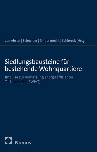 Produktbild: Siedlungsbausteine f&uuml;r bestehende Wohnquartiere