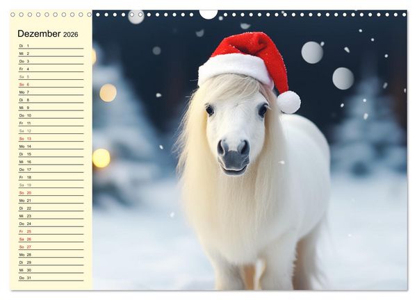 Produktbild: Kleine Pferde. Mini-Ponys zum verlieben (Wandkalender 2026 DIN A3 quer), CALVENDO Monatskalender