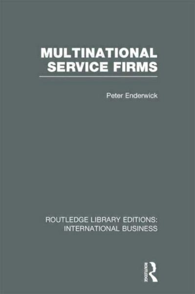 Produktbild: Multinational Service Firms (RLE International Business)