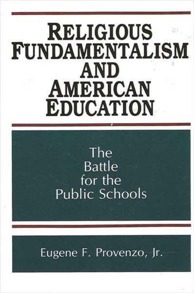 Produktbild: Religious Fundamentalism and American Education