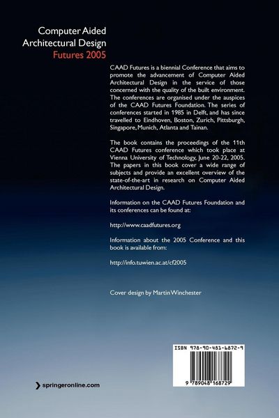 Produktbild: Computer Aided Architectural Design Futures 2005