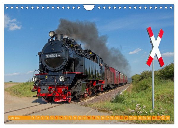 Produktbild: Dampfeisenbahnen in Deutschland (Wandkalender 2026 DIN A4 quer), CALVENDO Monatskalender