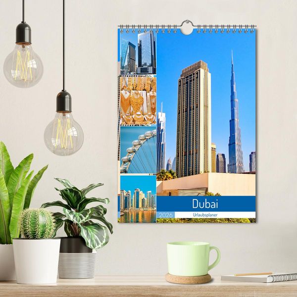 Produktbild: Dubai - Urlaubsplaner (Wandkalender 2026 DIN A4 hoch), CALVENDO Monatskalender