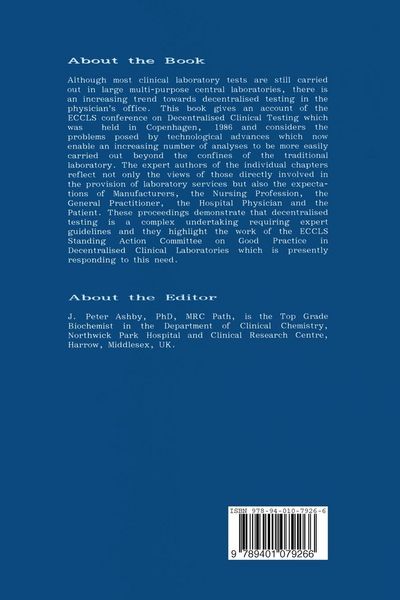 Produktbild: The Patient and Decentralized Testing