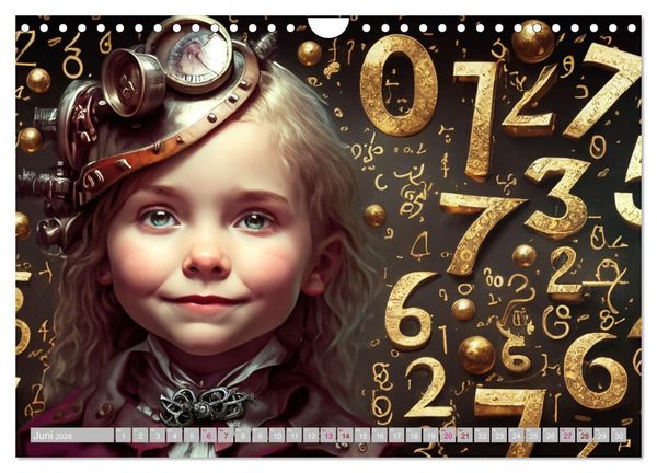 Produktbild: Starke M&auml;dchen - Steampunk Welten (Wandkalender 2026 DIN A4 quer), CALVENDO Monatskalender
