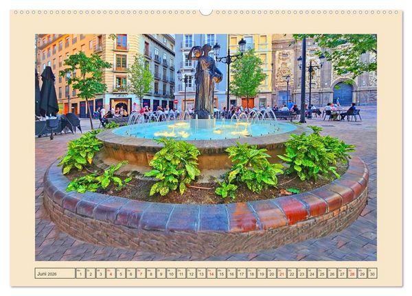 Produktbild: Zauberhaftes Saragossa (hochwertiger Premium Wandkalender 2026 DIN A2 quer), Kunstdruck in Hochglanz