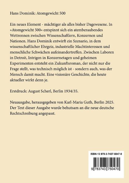 Produktbild: Atomgewicht 500