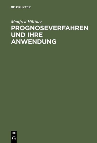 Produktbild: Prognoseverfahren und ihre Anwendung