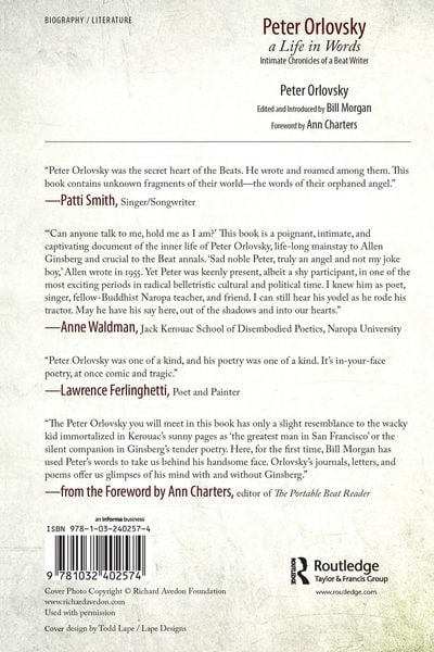 Produktbild: Peter Orlovsky, a Life in Words