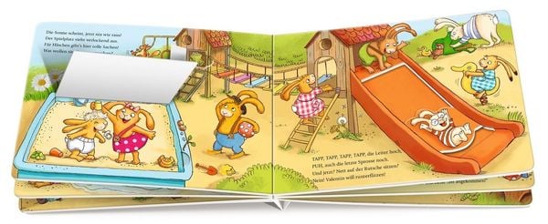 Produktbild: Wenn sieben kleine Hasen tobend &uuml;bern Spielplatz rasen
