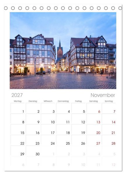 Produktbild: Tischplaner 2027 - Hannover - Momente einer Reise (A5 Tischkalender zum Aufstellen) CALVENDO