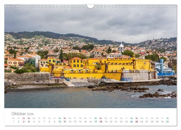 Produktbild: Funchal - Madeiras stolze Hauptstadt (Wandkalender 2026 DIN A3 quer), CALVENDO Monatskalender