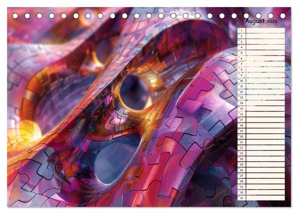 Produktbild: Elegante Wunderwelten (Tischkalender 2026 DIN A5 quer), CALVENDO Monatskalender