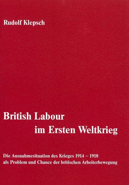 Produktbild: British Labour im Ersten Weltkrieg