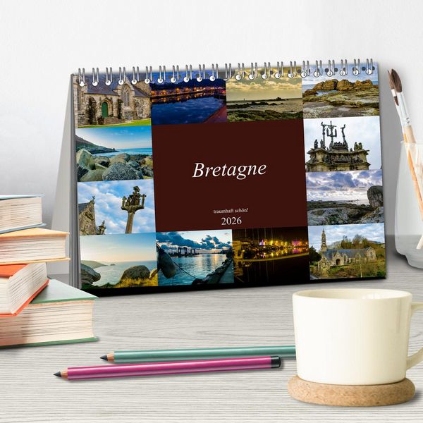 Produktbild: Bretagne - traumhaft sch&ouml;n! (Tischkalender 2026 DIN A5 quer), CALVENDO Monatskalender