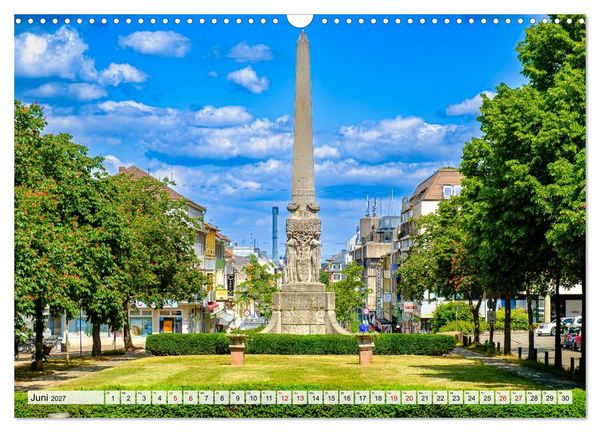 Produktbild: Ein Blick auf Darmstadt in Farbe (Wandkalender 2027 DIN A3 quer), CALVENDO Monatskalender