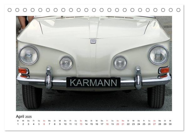Produktbild: Eine Legende lebt, der Karmann-Ghia (Tischkalender 2025 DIN A5 quer), CALVENDO Monatskalender