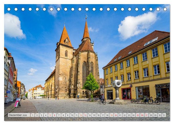 Produktbild: Ansbach Impressionen (Tischkalender 2026 DIN A5 quer), CALVENDO Monatskalender