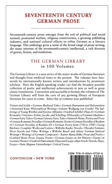 Produktbild: Seventeenth Century German Prose