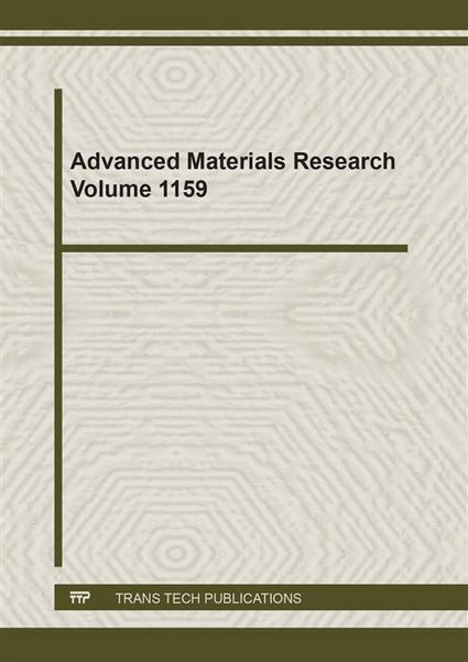 Produktbild: Advanced Materials Research, Vol. 1159