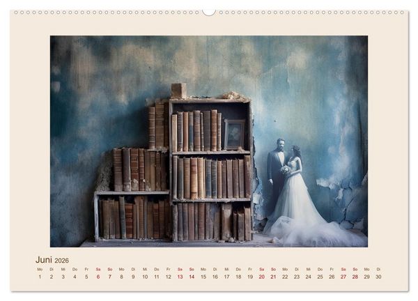 Produktbild: B&uuml;cherzauber (Wandkalender 2026 DIN A2 quer), CALVENDO Monatskalender