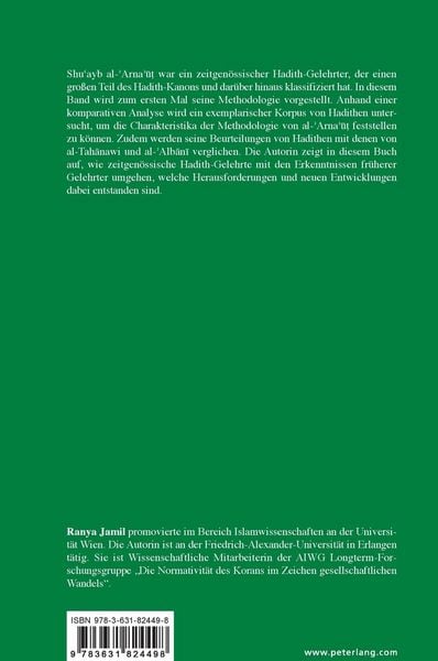 Produktbild: Die Hadith-Analyse bei Shuʿayb al-ʾArnaʾūṭ