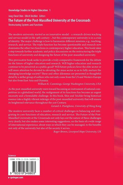 Produktbild: The Future of the Post-Massified University at the Crossroads