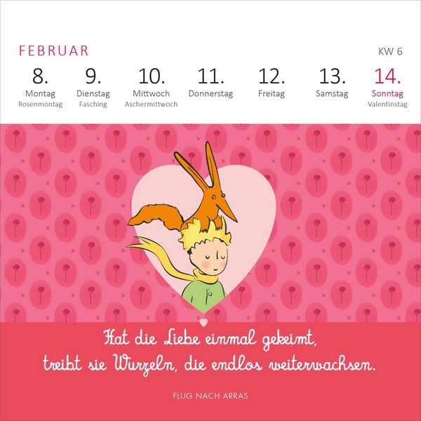 Produktbild: Mini-Wochenkalender Der Kleine Prinz 2027