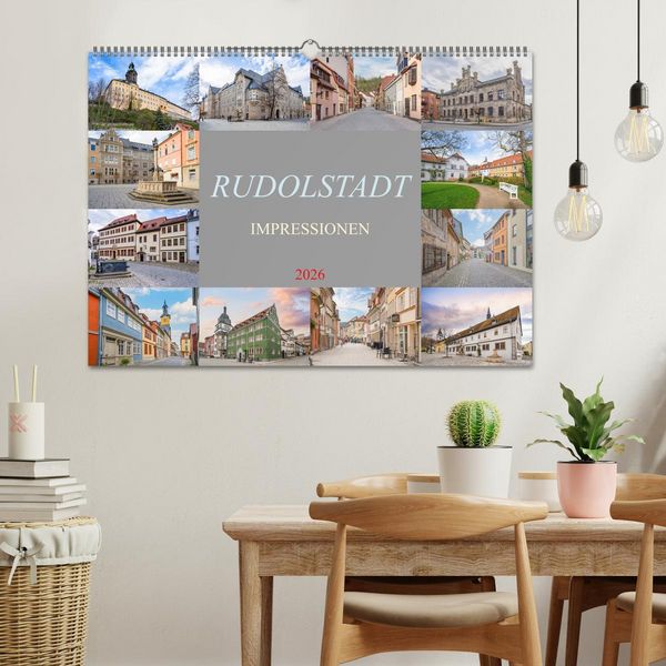 Produktbild: Rudolstadt Impressionen (Wandkalender 2026 DIN A2 quer), CALVENDO Monatskalender