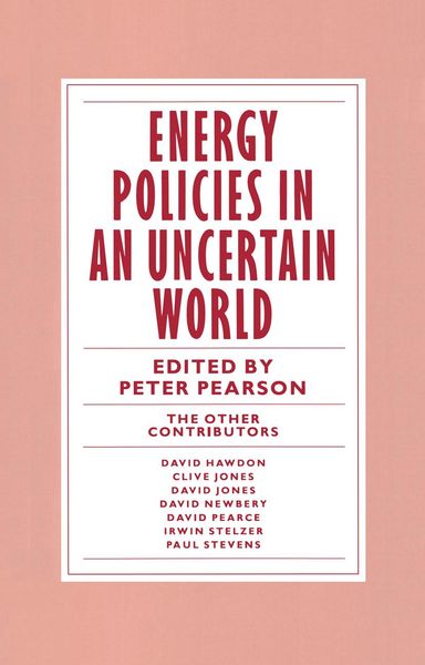 Produktbild: Energy Policies in an Uncertain World
