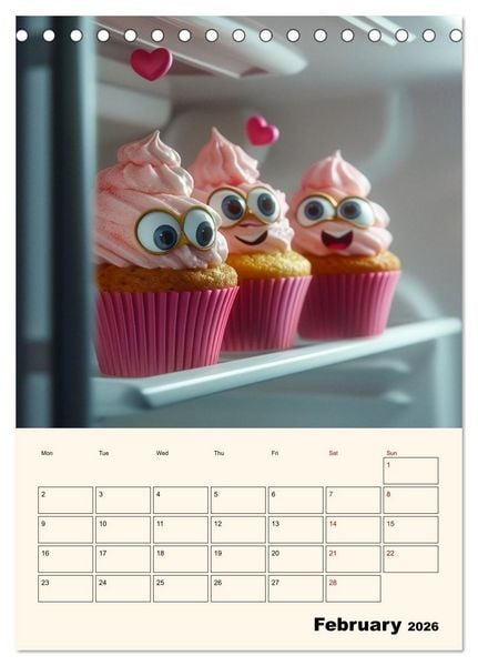 Produktbild: The Light ist still on in the Fridge (Desk Calendar 2026 DIN A5 portrait), CALVENDO 12 Month DeskCalendar