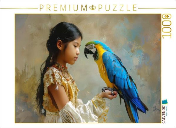 Produktbild: CALVENDO Puzzle Die Liebe eines Kindes zu Tieren | 1000 Teile Lege-Gr&ouml;&szlig;e 64x48cm Foto-Puzzle f&uuml;r gl&uuml;ckliche Stunden