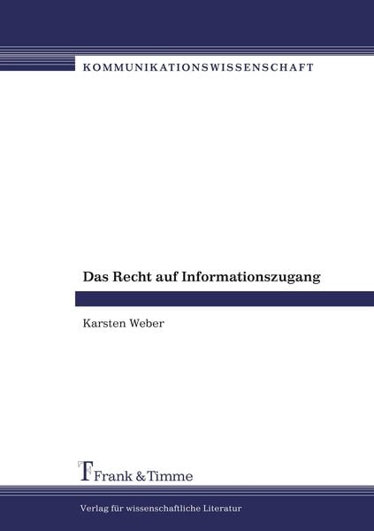 Produktbild: Das Recht auf Informationszugang