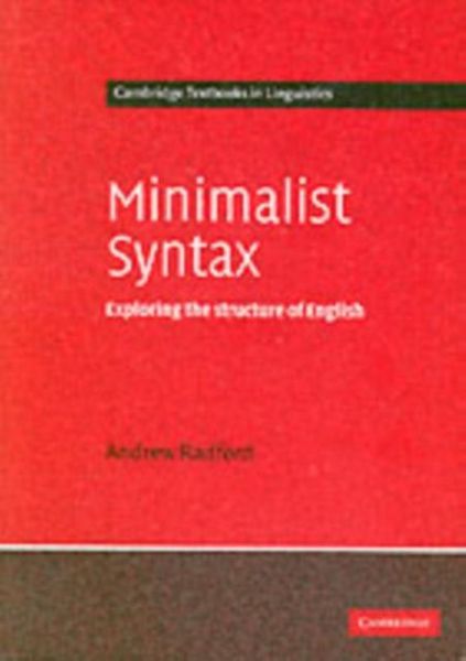 Produktbild: Minimalist Syntax