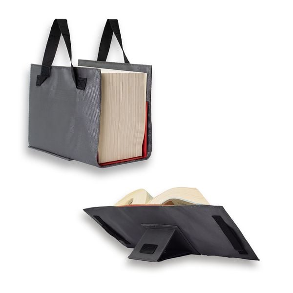 LexSKIN Einband in Gr. L (z.B. Sartorius) in Dunkelgrau mit ausklappbarer Buchstütze, Sonstige von Skin Barth & Bauer, SKIN von Barth & Bauer