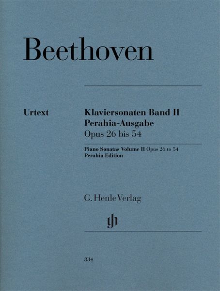 Produktbild: Ludwig van Beethoven - Klaviersonaten, Band II, op. 26&ndash;54, Perahia-Ausgabe