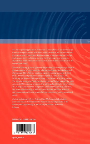 Produktbild: Protective Relaying of Power Systems Using Mathematical Morphology