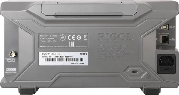 Produktbild: Rigol DS1202Z-E Digital-Oszilloskop 200MHz 2-Kanal 1 GSa/s 24 Mpts 8 Bit 1St.