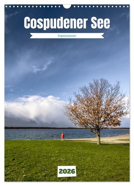 Cospudener See (Wandkalender 2026 DIN A3 hoch), CALVENDO Monatskalender